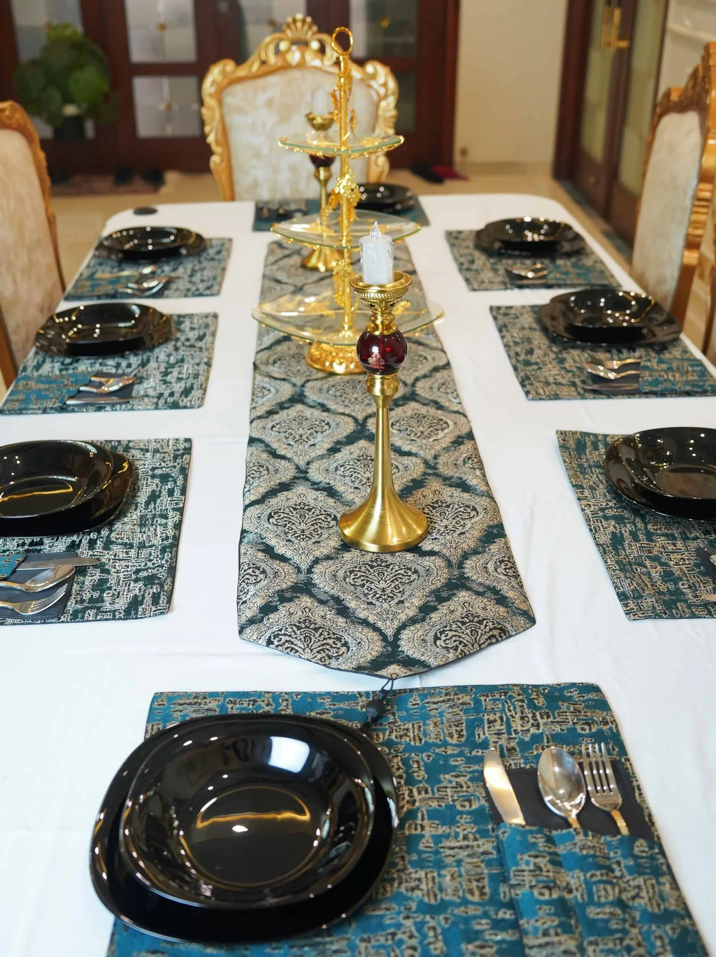 Sapphire Royale Table Runner Set