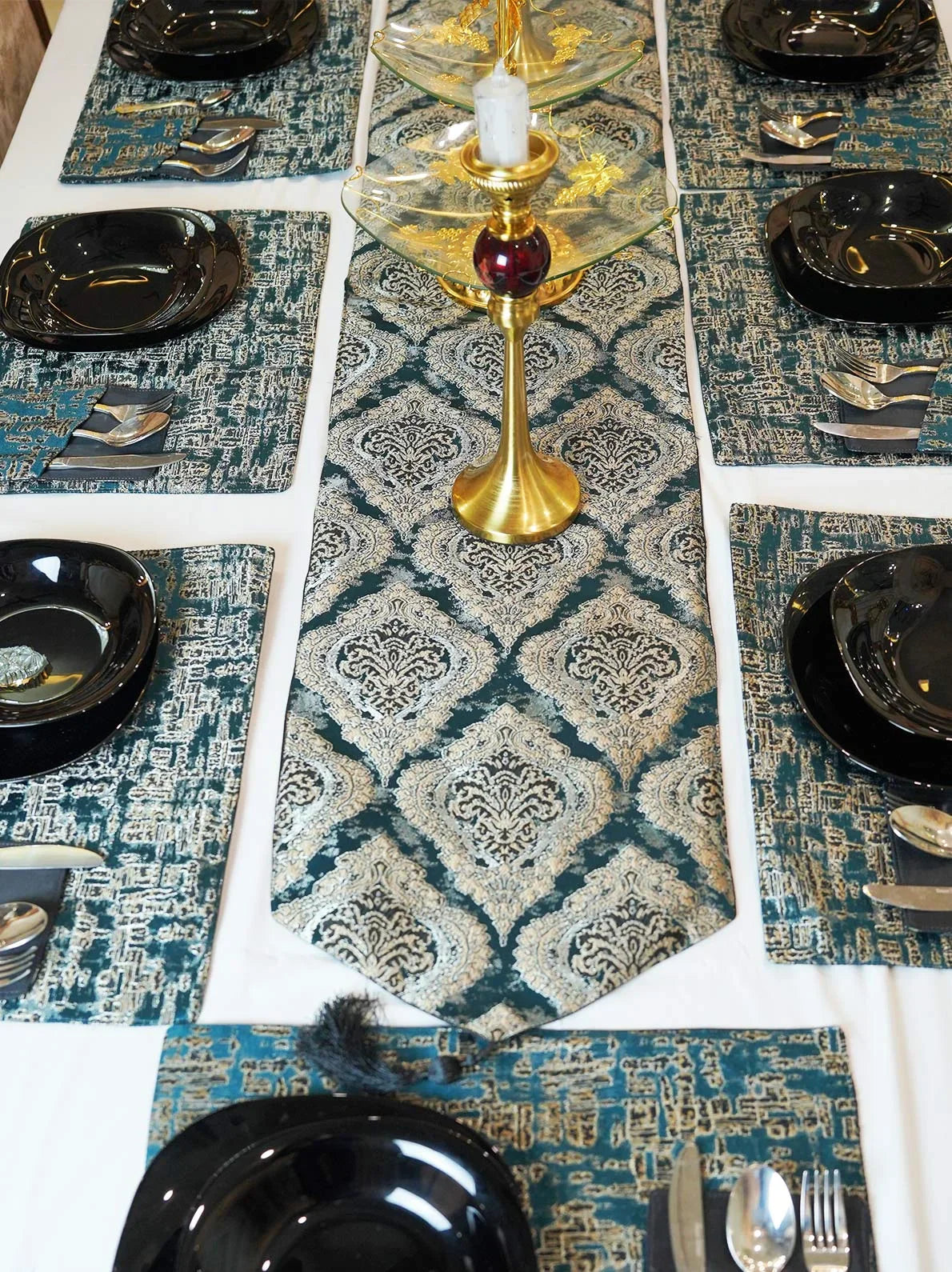Sapphire Royale Table Runner Set