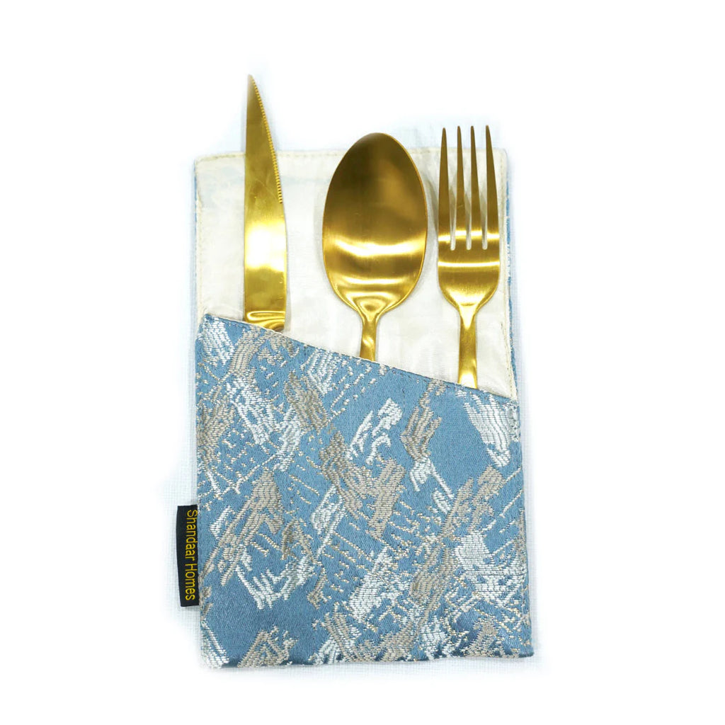 Silver Grey Damask Table Runner Set