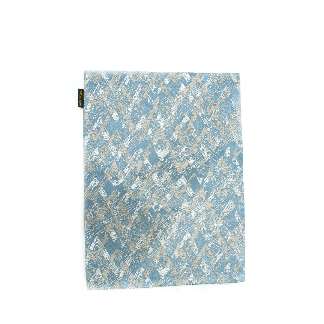 Silver Grey Damask Table Runner Set
