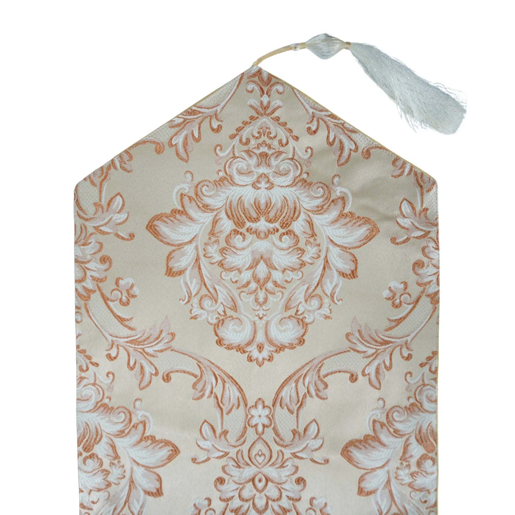 Pink Golden Damask Runner Set