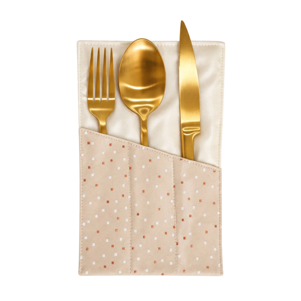 Pink Golden Damask Runner Set