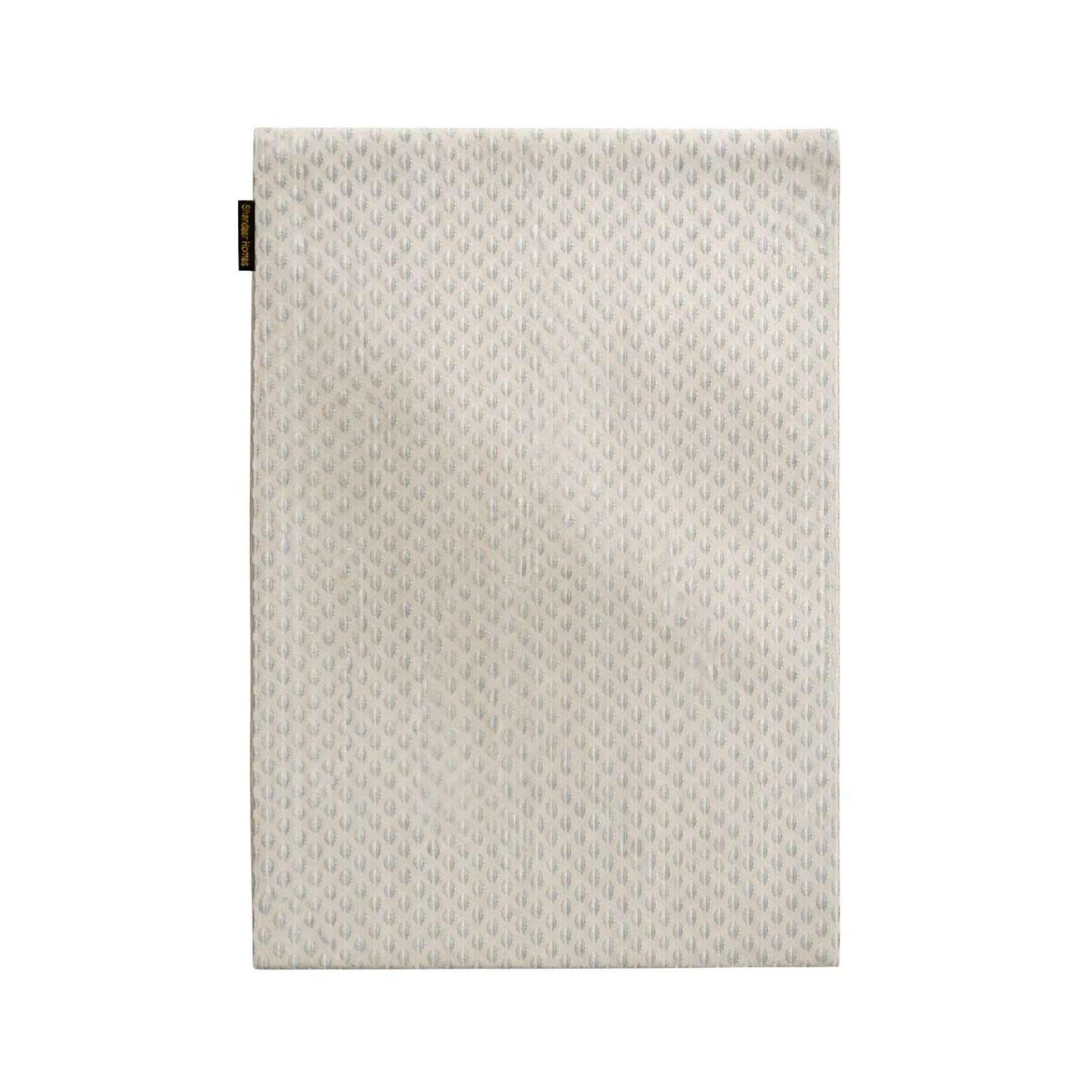White Grey Damask Table Runner