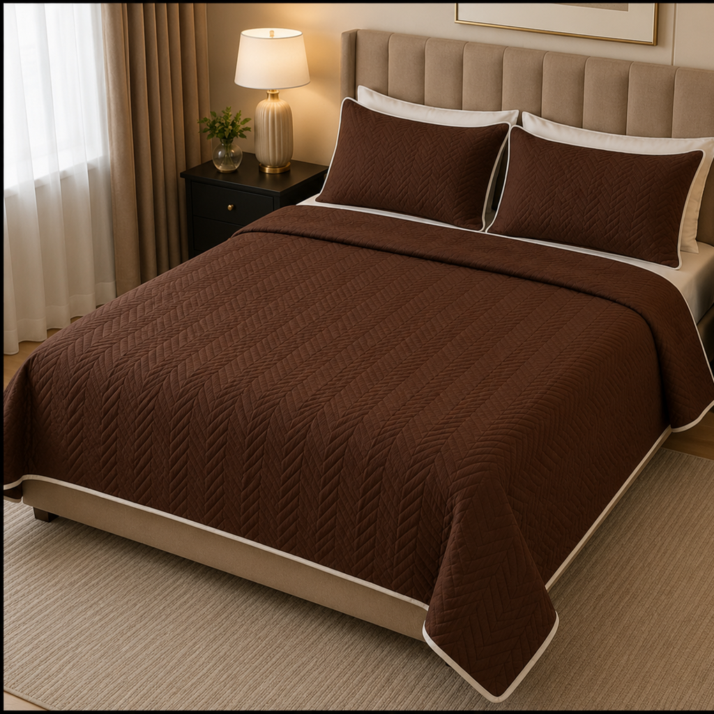 Mocha Elegance Bedspread