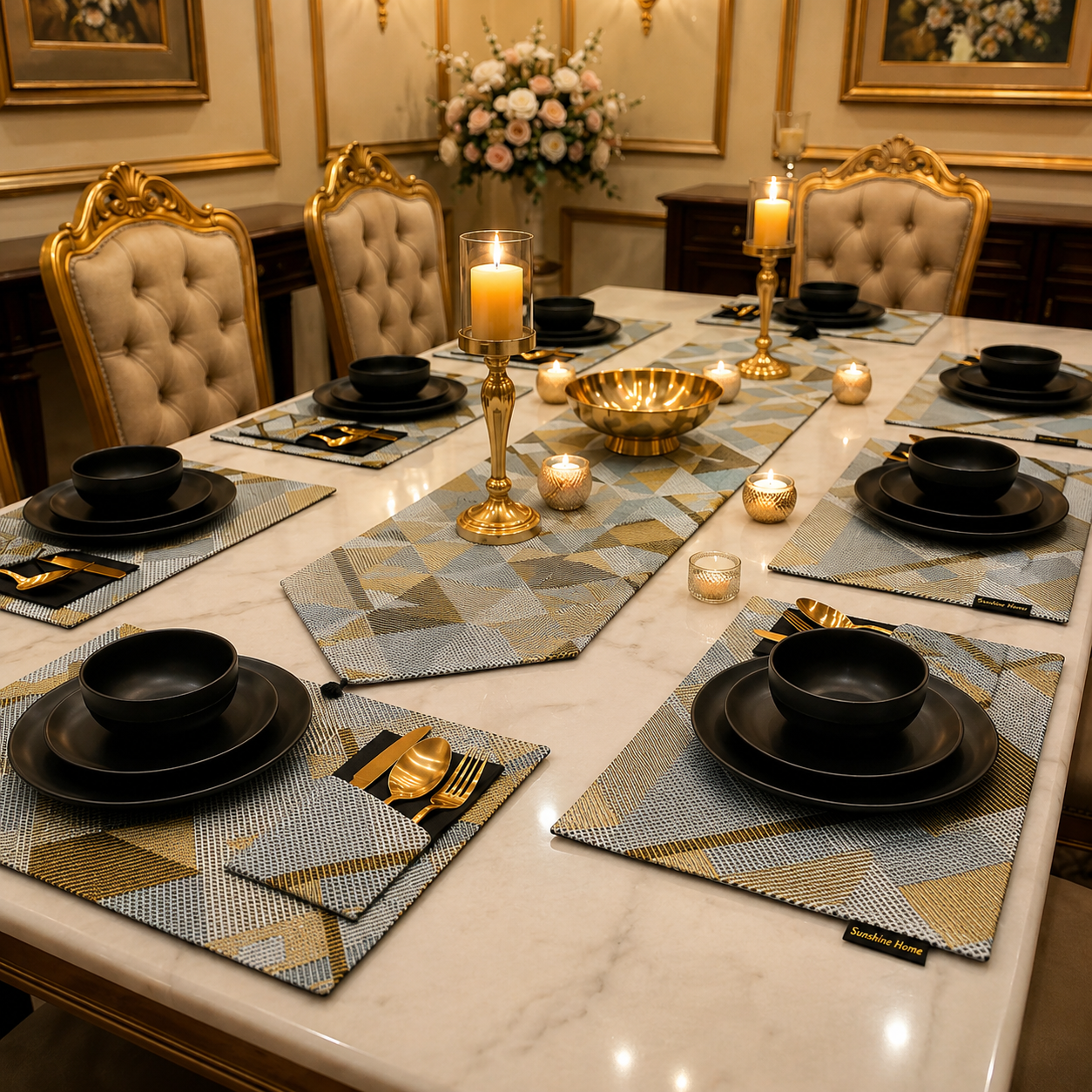 Zig Zag Table Runner Set