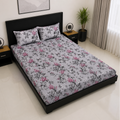 Blush Blossom Flat Bedsheet