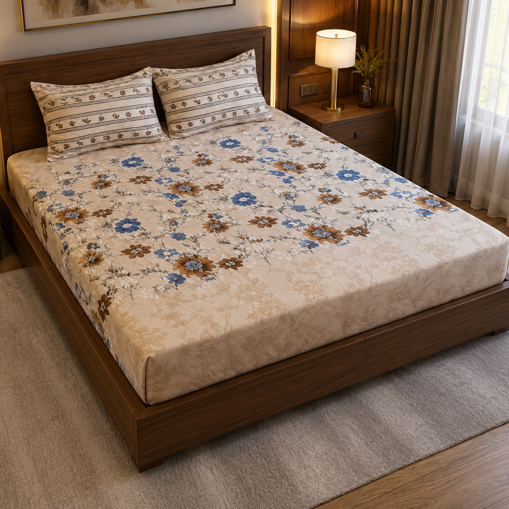 Vintage Meadow Flat Bedsheet