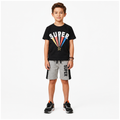 Boys Black & Grey SUPER Printed Short Set