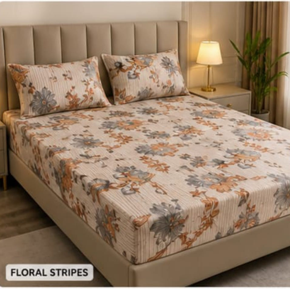 Autumn Bloom Fitted Bedsheet
