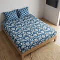 Azure Bloom Bedsheet