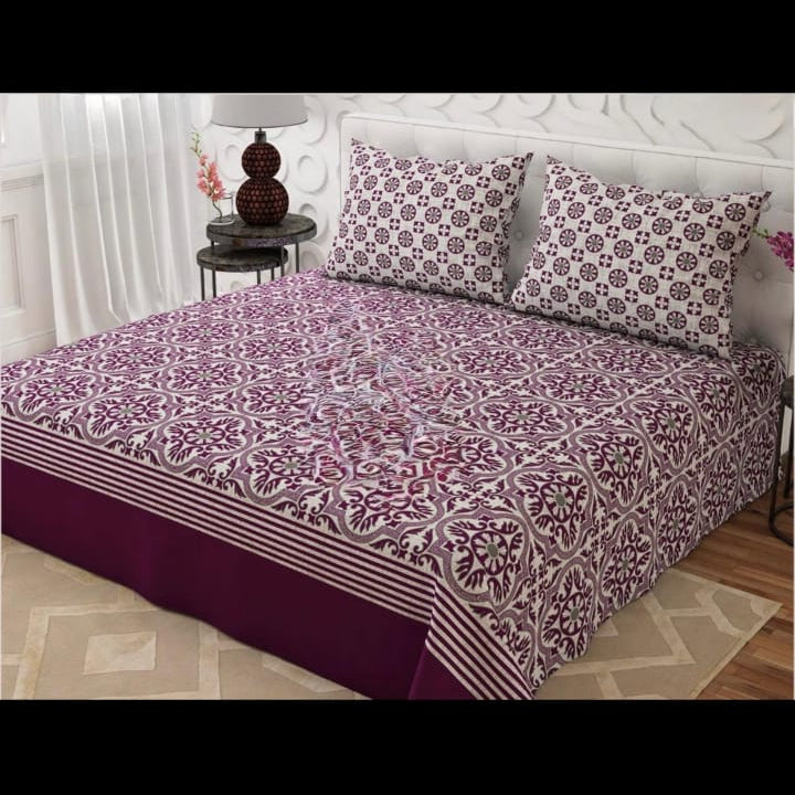 Plum Royale Flat Bedsheet