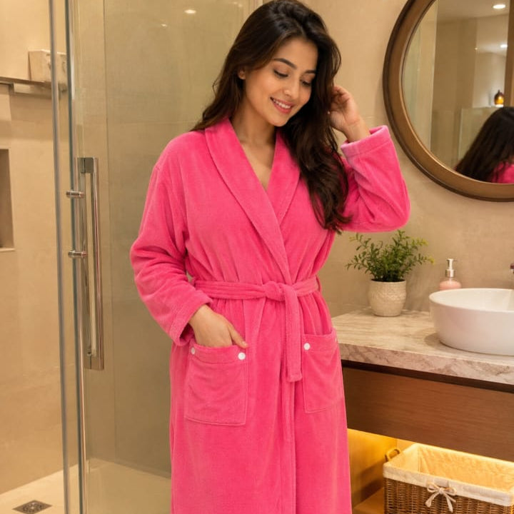 Ora Living Luxury Unisex Cotton Bathrobe - [Color Name]
