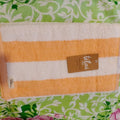 Allbath sheet king size towel peach and white