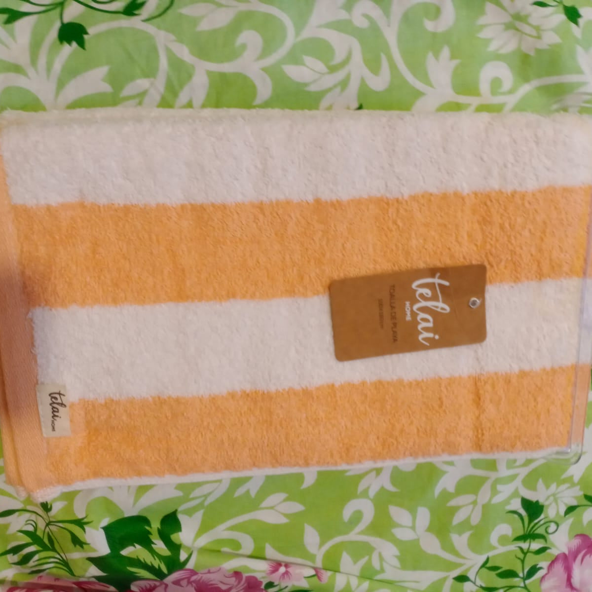 Allbath sheet king size towel peach and white