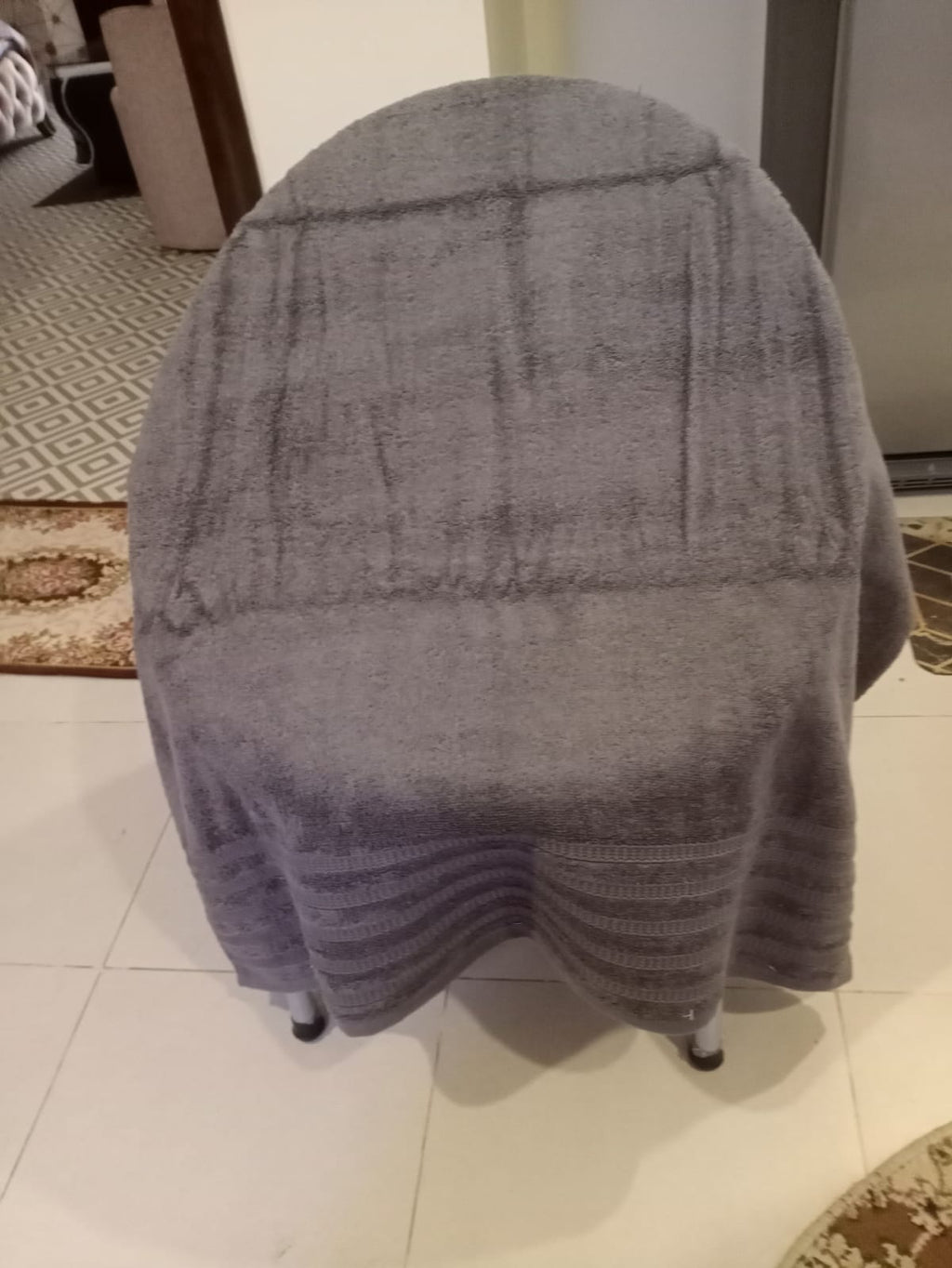 Allbath sheet king size towel dark grey