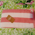 Allbath sheet king size towel pink and white