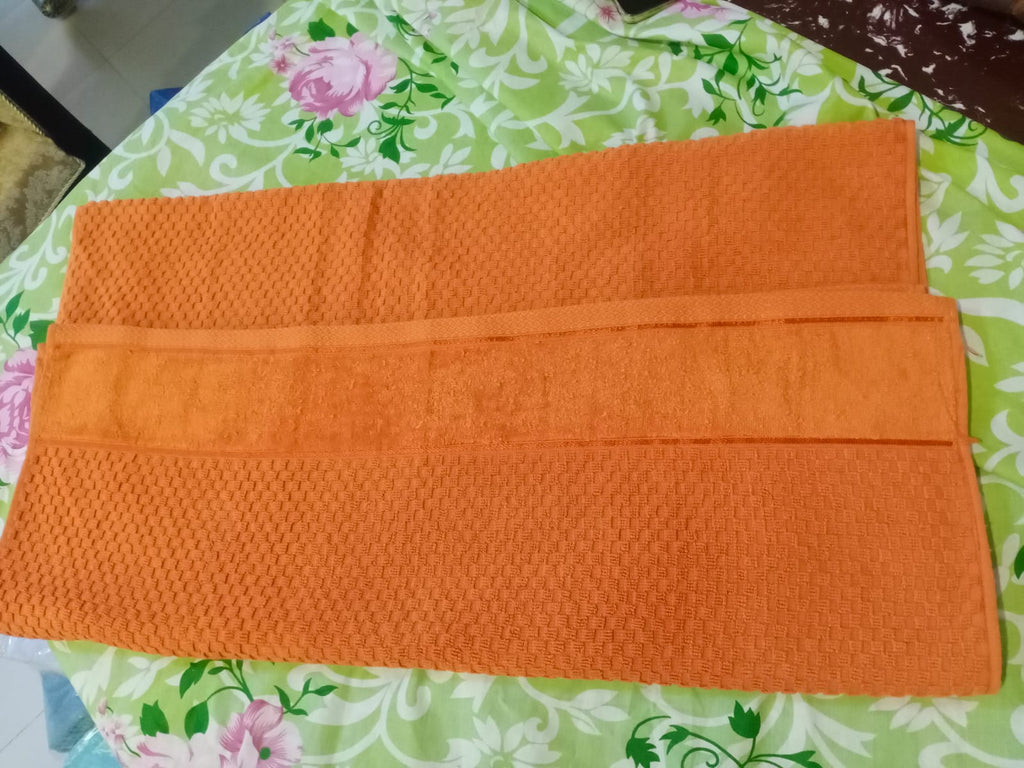 Bath Towel Orange Design