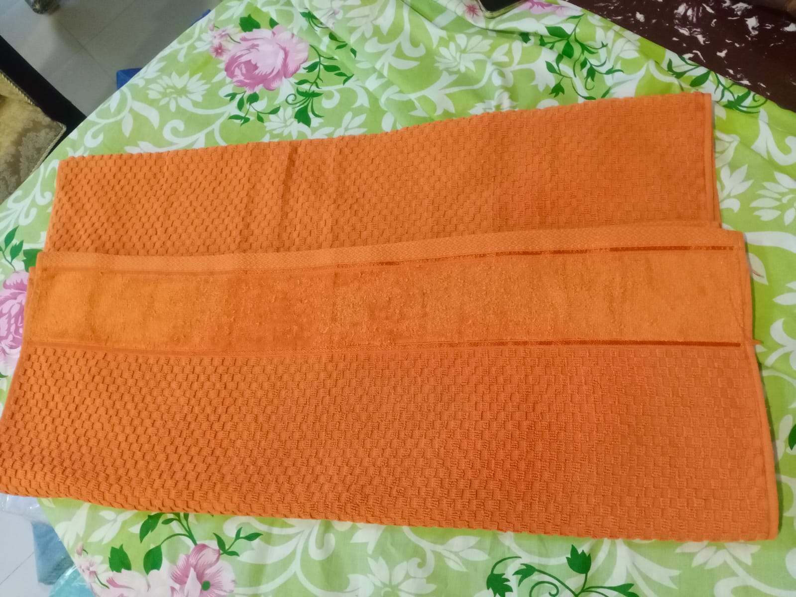 Bath Towel Orange Design