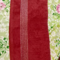Bath Towel Red Design