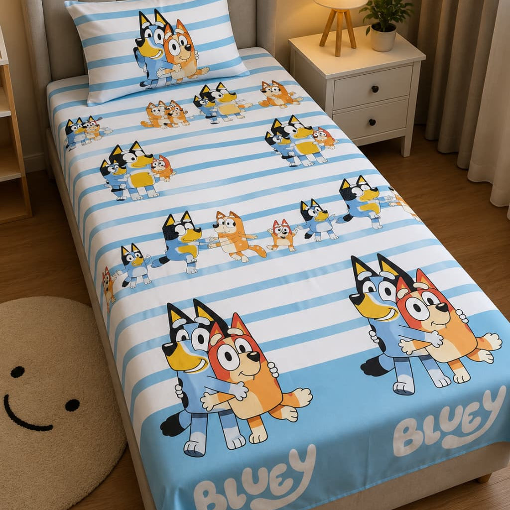 Single Bedsheet Bluey