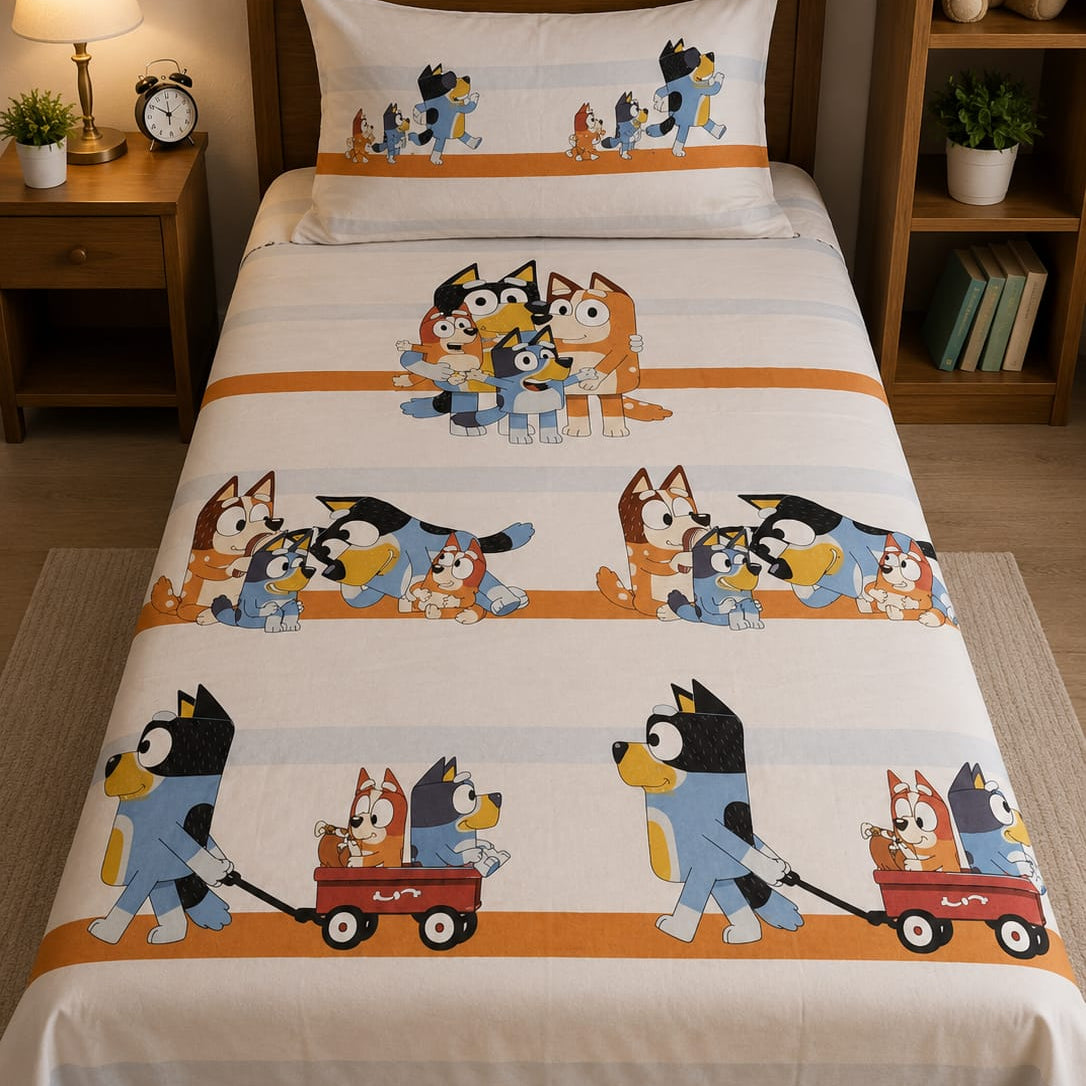 Single Bedsheet Cartoon