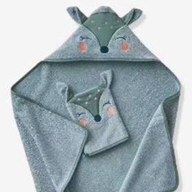 Bath towel baby grey design