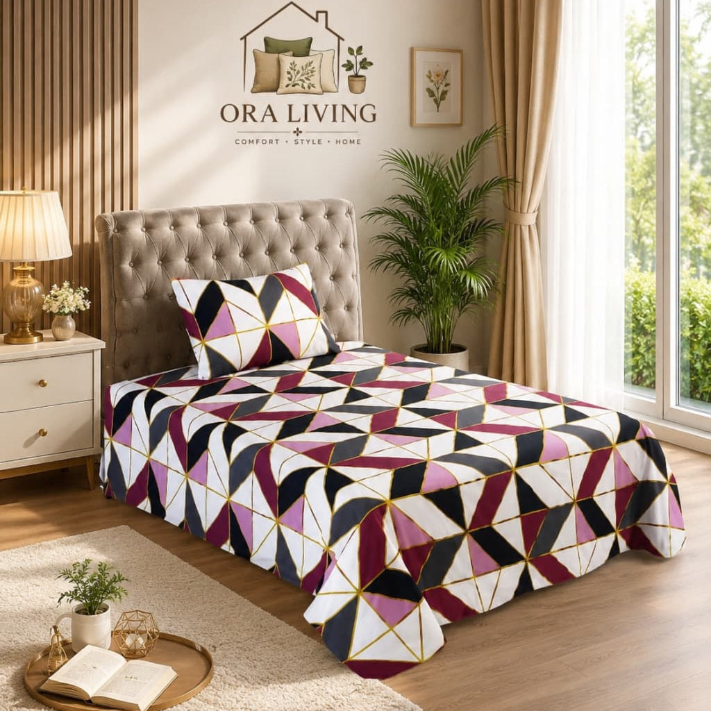 Single Bedsheet Prism Mosaic