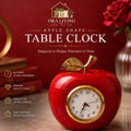 Decoration gift item apple clock original marble stone red