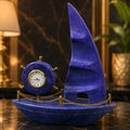 Decoration gift item apple clock original marble stone purple