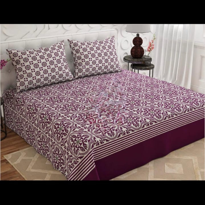 Plum Royale Flat Bedsheet